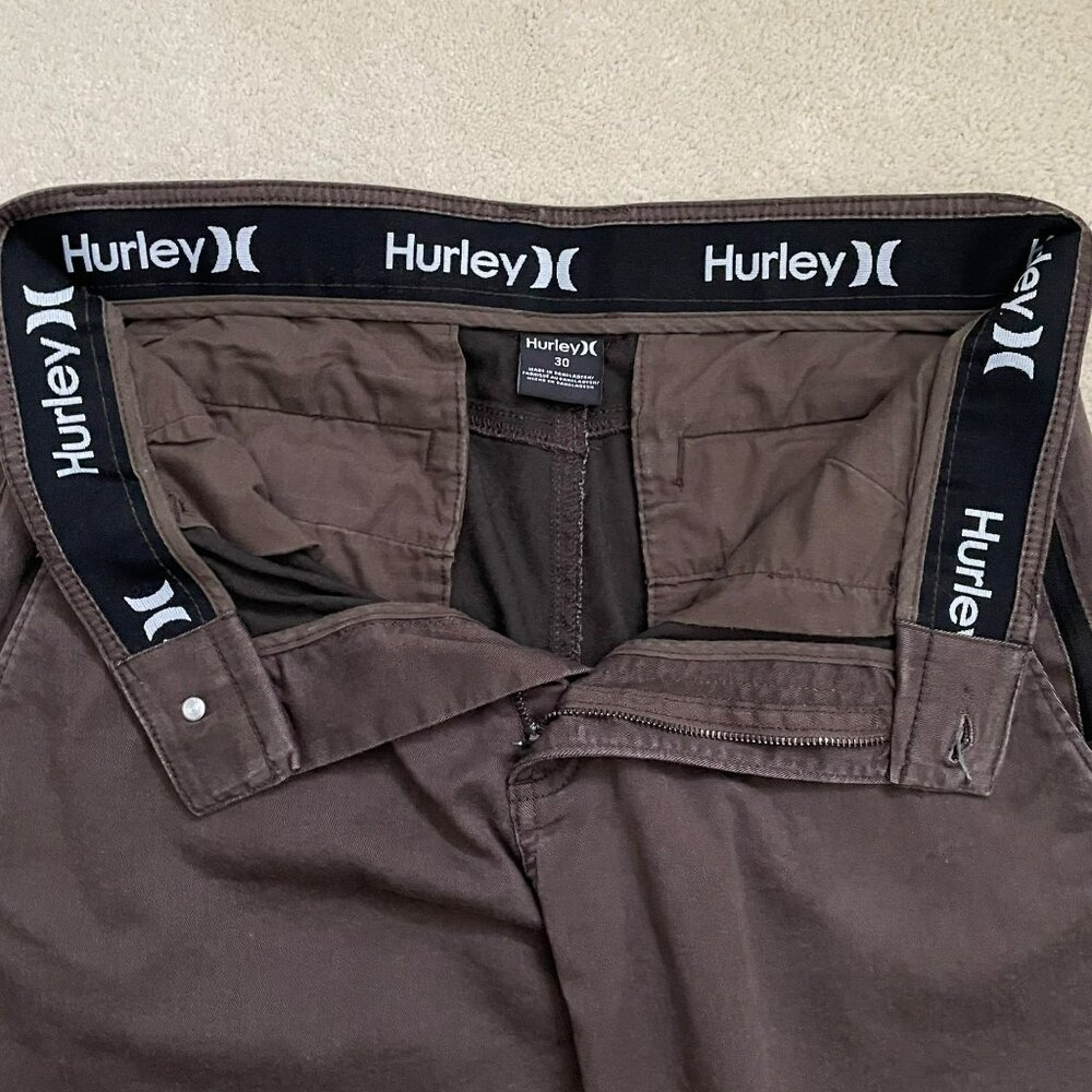 Hurley Regular Fit Chino Brown Straight Leg Men's Size 30 x 30 - Picture 6 of 7